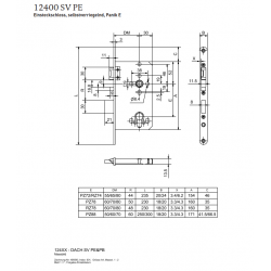 Schweres Einsteckschloss, Panikfunktion E 12400