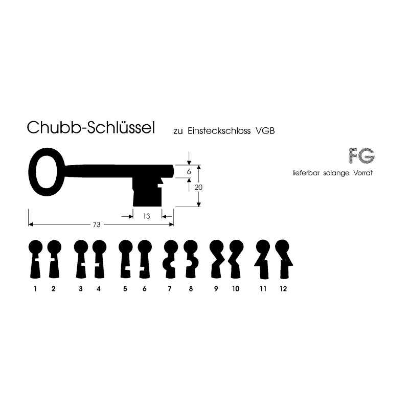 Bartschlüssel FG