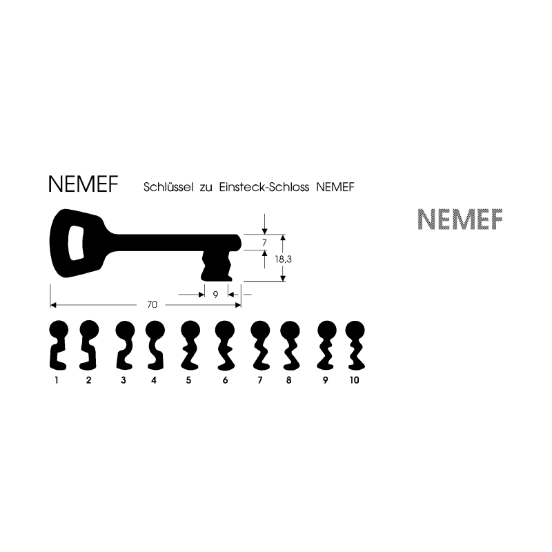 Bartschlüssel NEMEF