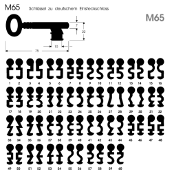 Bartschlüssel M65