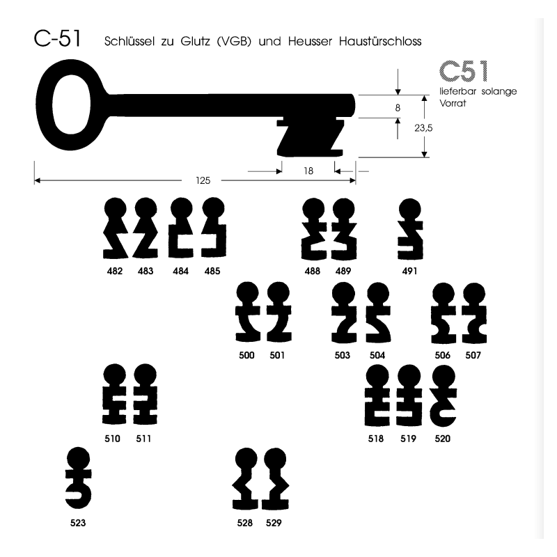 Bartschlüssel C51