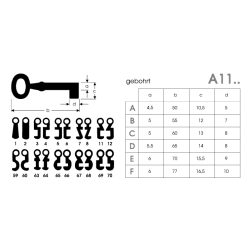 Schrankschlüssel A11