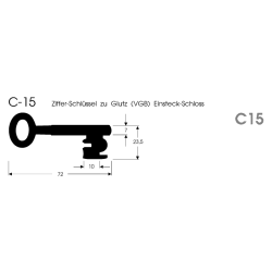 Bartschlüssel C 15