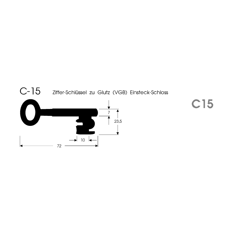 Bartschlüssel C 15